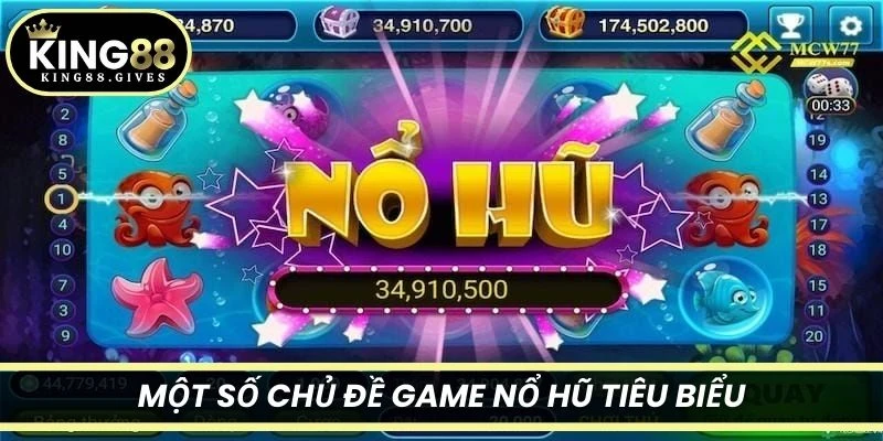 Một số chủ đề game nổ hũ tiêu biểu